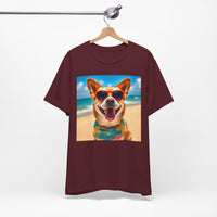 Happy Pup Beach Vibes Unisex Short Sleeve Tee