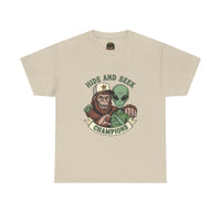 Hide and Seek Champions , Alien and Sasquatch tshirt