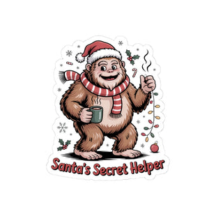 Santa's Secret Helper Kiss-Cut Stickers - Perfect for Holiday Cheer and Gifting