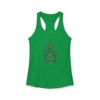 Pet Paw Print Tank Top | Paw Print Graphic Racerback Tank
