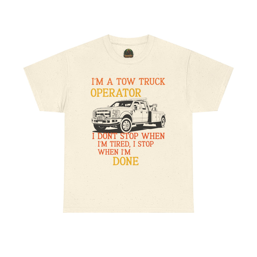 Tow Truck Operator Tee - Perfect Gift for Drivers, Funny Work Shirt, Mechanic Humor, Towing Company Apparel, Heavy Cotton Tee