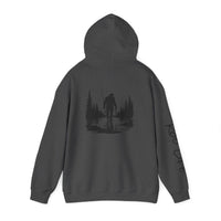 Gone Fishin' Bigfoot Hoodie - Unisex Heavy Blend™ Sweatshirt for Nature Lovers