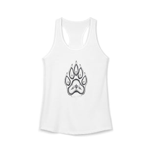 Pet Paw Print Tank Top | Paw Print Graphic Racerback Tank