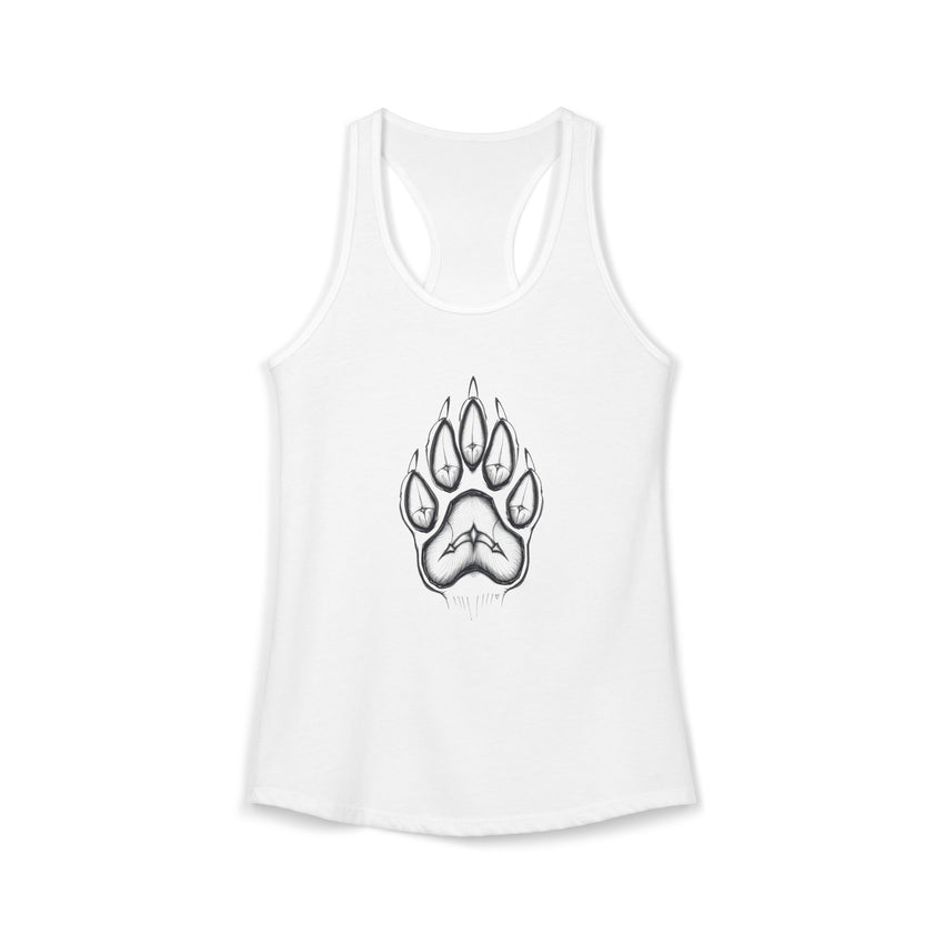 Pet Paw Print Tank Top | Paw Print Graphic Racerback Tank
