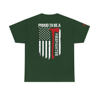 Proud Firefighter Tee, Unisex Heavy Cotton T-Shirt
