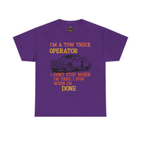 Tow Truck Operator Tee - Perfect Gift for Drivers, Funny Work Shirt, Mechanic Humor, Towing Company Apparel, Heavy Cotton Tee