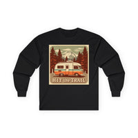 Adventure-Ready Long Sleeve Tee - 'Hit the Trail' Design