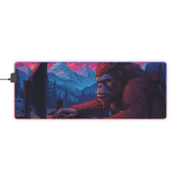 Sasquatch Gamer Scene LED Gaming Mouse Pad | RGB Extended Desk Mat