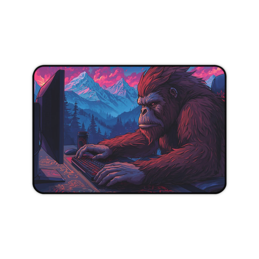 Gamer Desk Mat with Mountain Beast Design