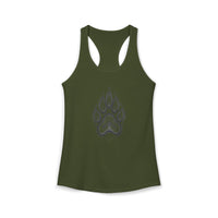 Pet Paw Print Tank Top | Paw Print Graphic Racerback Tank