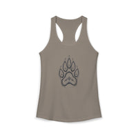 Pet Paw Print Tank Top | Paw Print Graphic Racerback Tank
