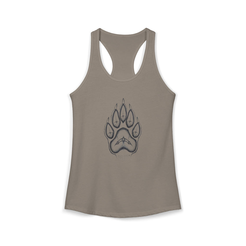 Pet Paw Print Tank Top | Paw Print Graphic Racerback Tank