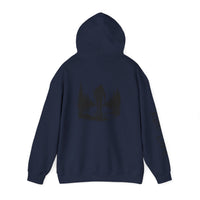 Gone Fishin' Bigfoot Hoodie - Unisex Heavy Blend™ Sweatshirt for Nature Lovers
