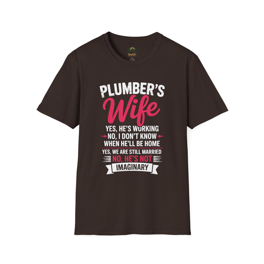 Plumber's Wife Funny Quote T-Shirt | Tradeswoman Spouse Shirt