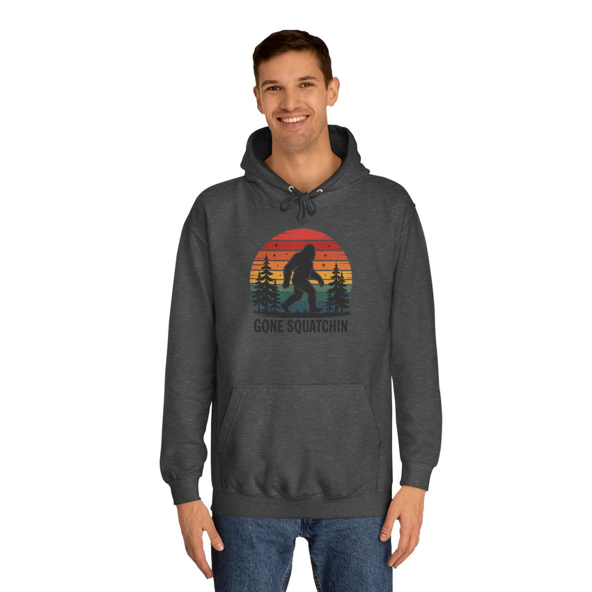 Retro Bigfoot Hoodie - "Gone Squatchin"