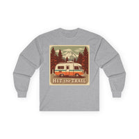 Adventure-Ready Long Sleeve Tee - 'Hit the Trail' Design