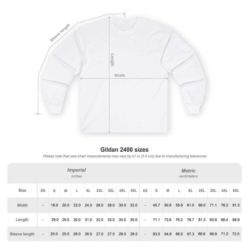 Adventure-Ready Long Sleeve Tee - 'Hit the Trail' Design
