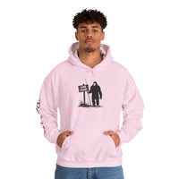 Gone Fishin' Bigfoot Hoodie - Unisex Heavy Blend™ Sweatshirt for Nature Lovers