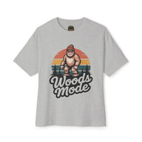 Retro Bigfoot Woods Mode Unisex Oversized Tee