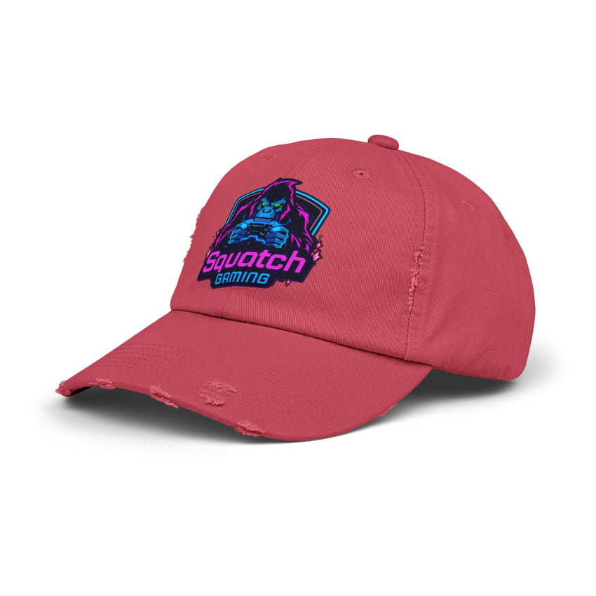 Squatch Gaming logo Cap | Neon Sasquatch gamer hat