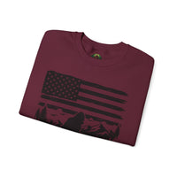 Bigfoot American Flag Crewneck Sweatshirt