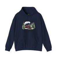 Believe Train Hooded Sweatshirt, Cozy Winter Sweatshirt