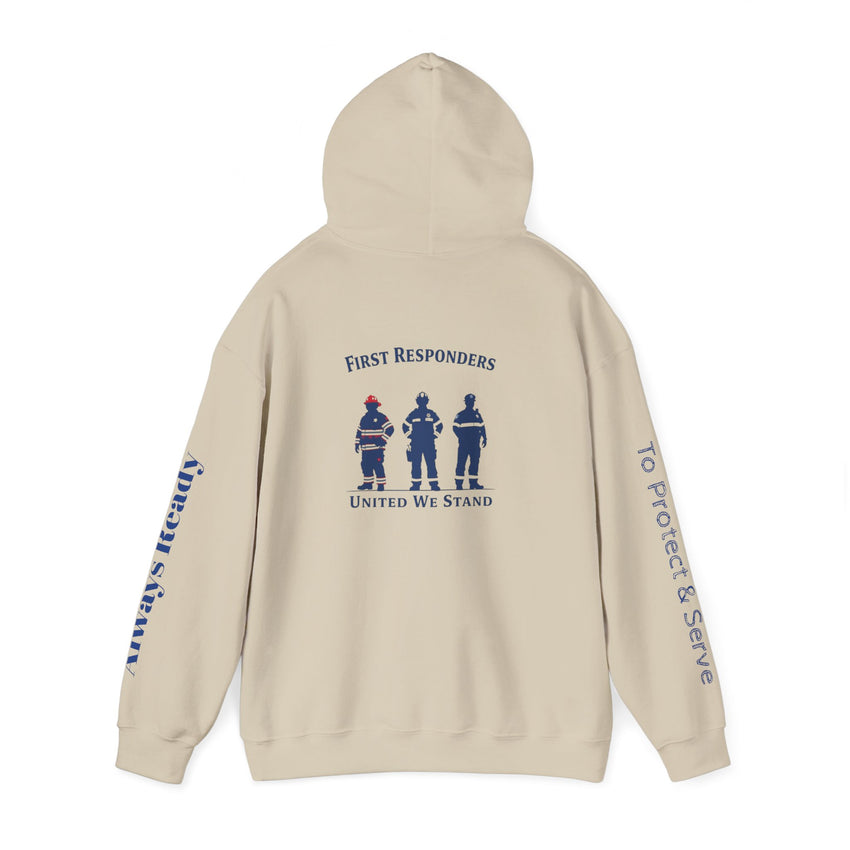 First Responders Unisex Hoodie - Honor, Support & Unite