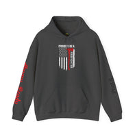 Proud Firefighter Hooded Sweatshirt  Unisex Heavy Blend