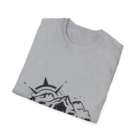 Believe Sasquatch T-Shirt | Bigfoot Mountain Silhouette, Wilderness Theme