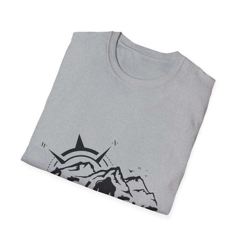Believe Sasquatch T-Shirt | Bigfoot Mountain Silhouette, Wilderness Theme