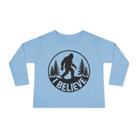 I Believe Bigfoot Toddler Long Sleeve Tee