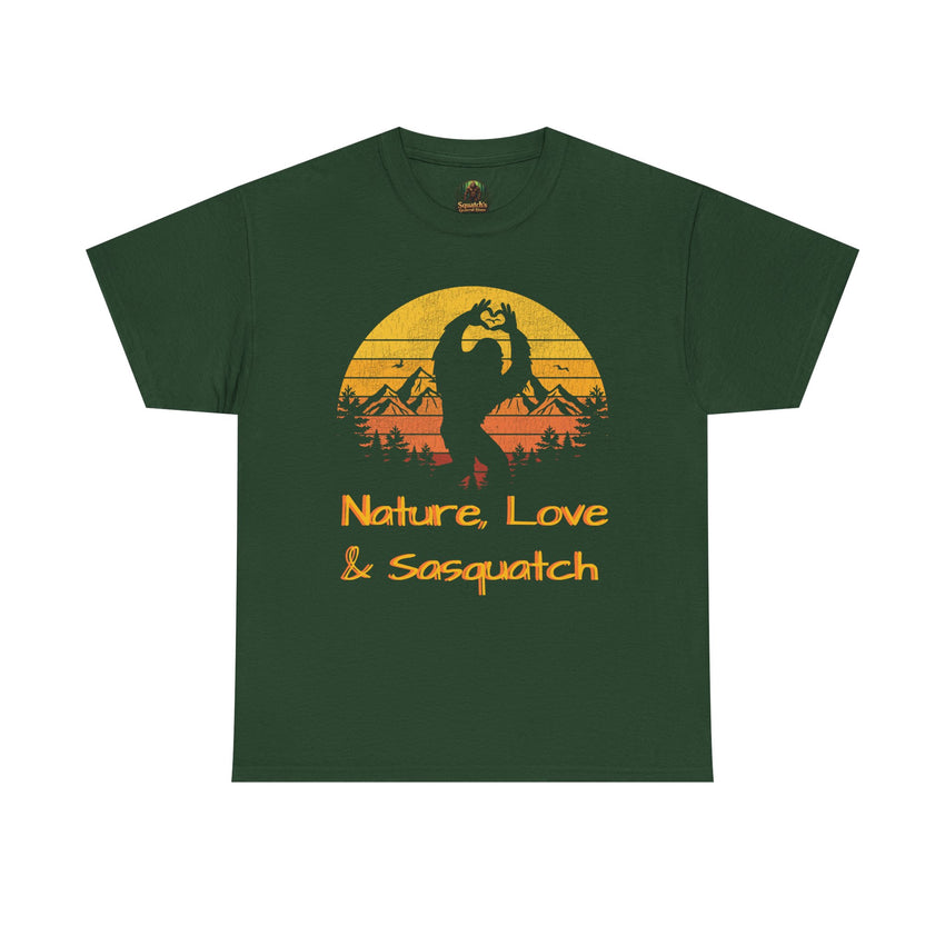 Nature,Love & Sasquatch Tshirt