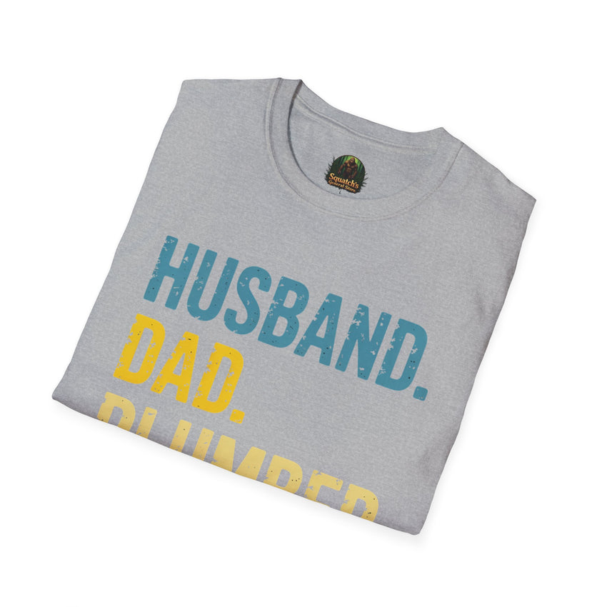 Husband Dad Plumber Legend T-Shirt | Trade Pride Worker Tee