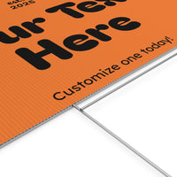 Customizable Plastic Yard Sign for Celebrations, Events, Birthdays, Announcements, or Home Decor