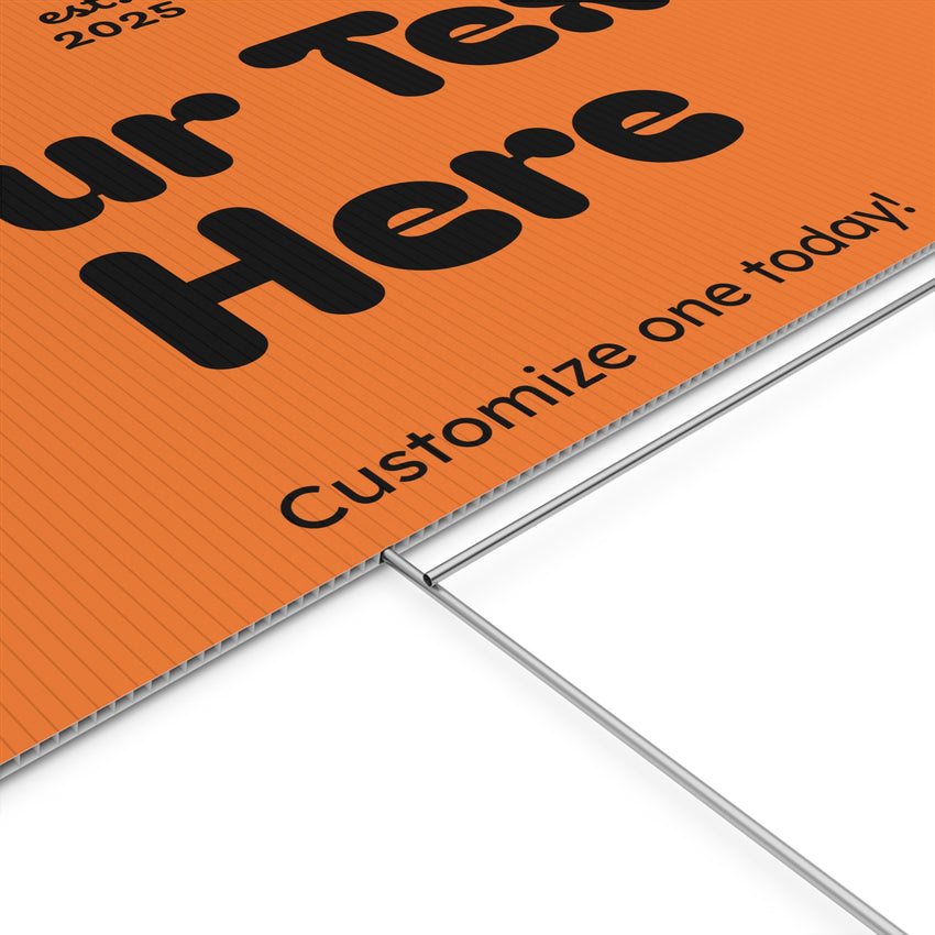 Customizable Plastic Yard Sign for Celebrations, Events, Birthdays, Announcements, or Home Decor