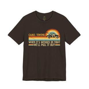 Vintage T-Shirt, Canal Towing Humor Tee, Unisex Short Sleeve Shirt, Gift for Truck Lovers, Funny Workwear, Casual Outfit