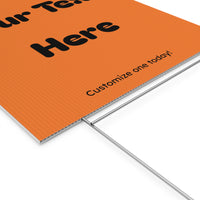 Customizable Plastic Yard Sign for Celebrations, Events, Birthdays, Announcements, or Home Decor