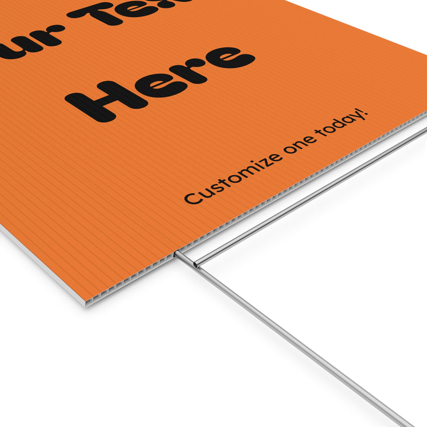 Customizable Plastic Yard Sign for Celebrations, Events, Birthdays, Announcements, or Home Decor