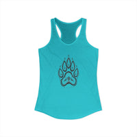 Pet Paw Print Tank Top | Paw Print Graphic Racerback Tank