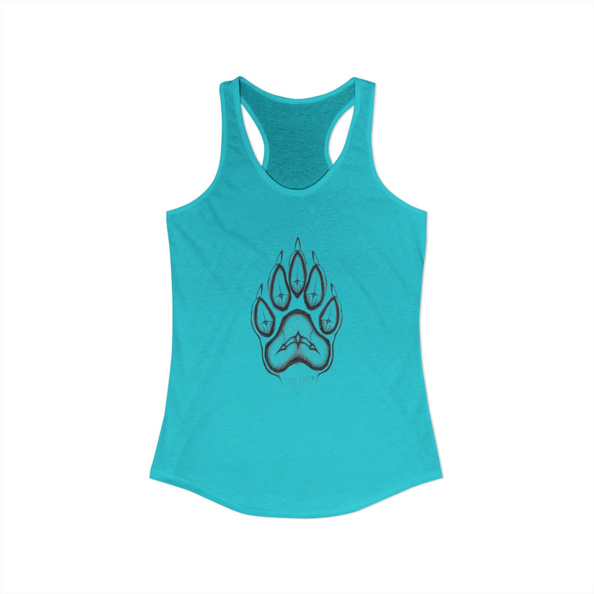 Pet Paw Print Tank Top | Paw Print Graphic Racerback Tank