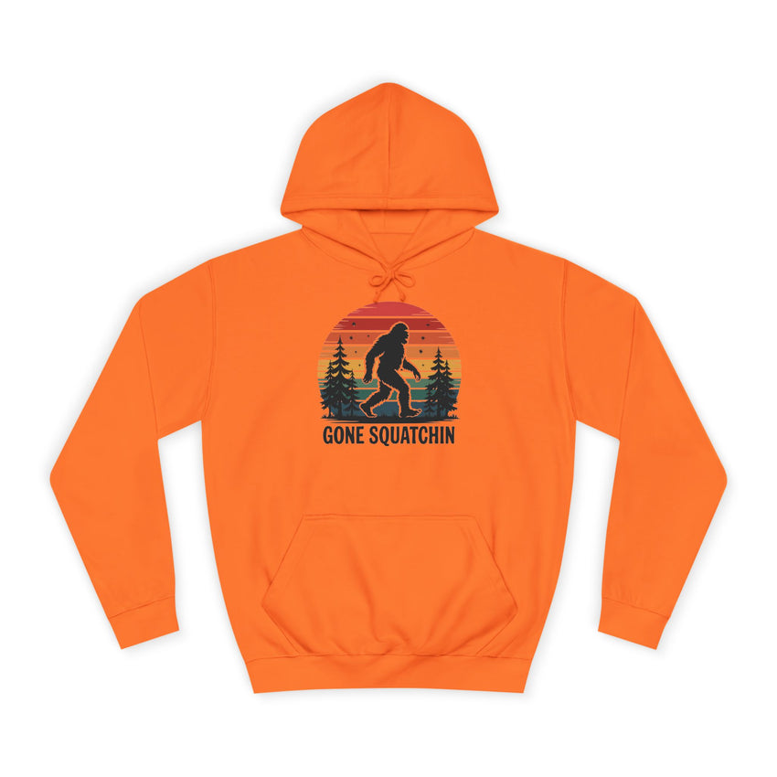 Retro Bigfoot Hoodie - "Gone Squatchin"