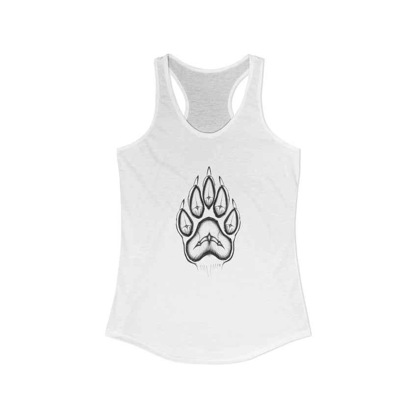 Pet Paw Print Tank Top | Paw Print Graphic Racerback Tank