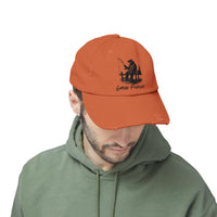 Gone Fishing Distressed Cap - Unisex Fishing Hat for Outdoor Enthusiasts