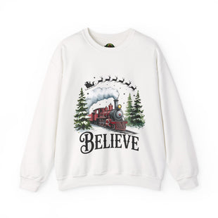 Believe in Santa train sweatshirt , Do you believe?