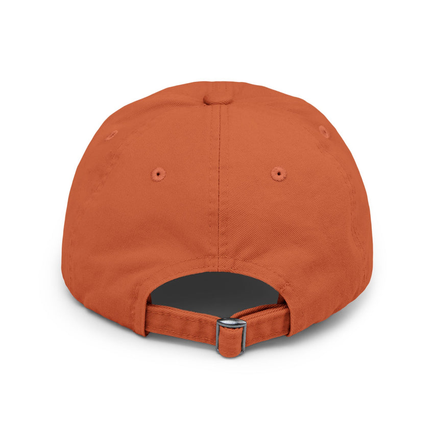 Squatch University cap | distressed dad hat, Bigfoot foot emblem