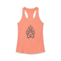 Pet Paw Print Tank Top | Paw Print Graphic Racerback Tank