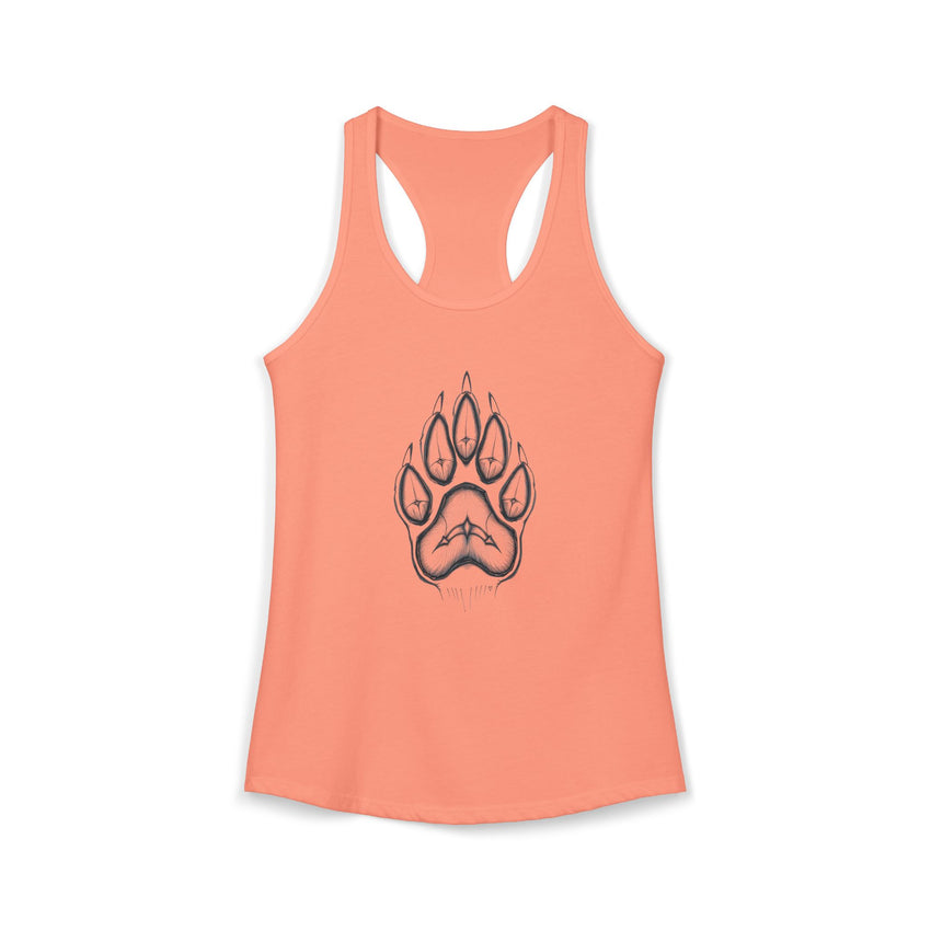 Pet Paw Print Tank Top | Paw Print Graphic Racerback Tank