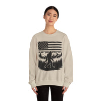 Bigfoot American Flag Crewneck Sweatshirt