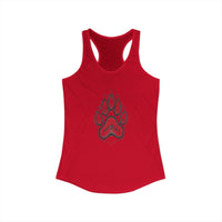 Pet Paw Print Tank Top | Paw Print Graphic Racerback Tank