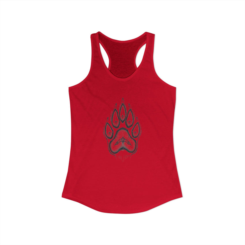 Pet Paw Print Tank Top | Paw Print Graphic Racerback Tank